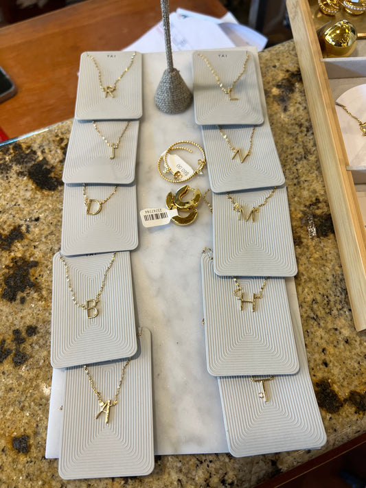 Med. Size Initial with CZ