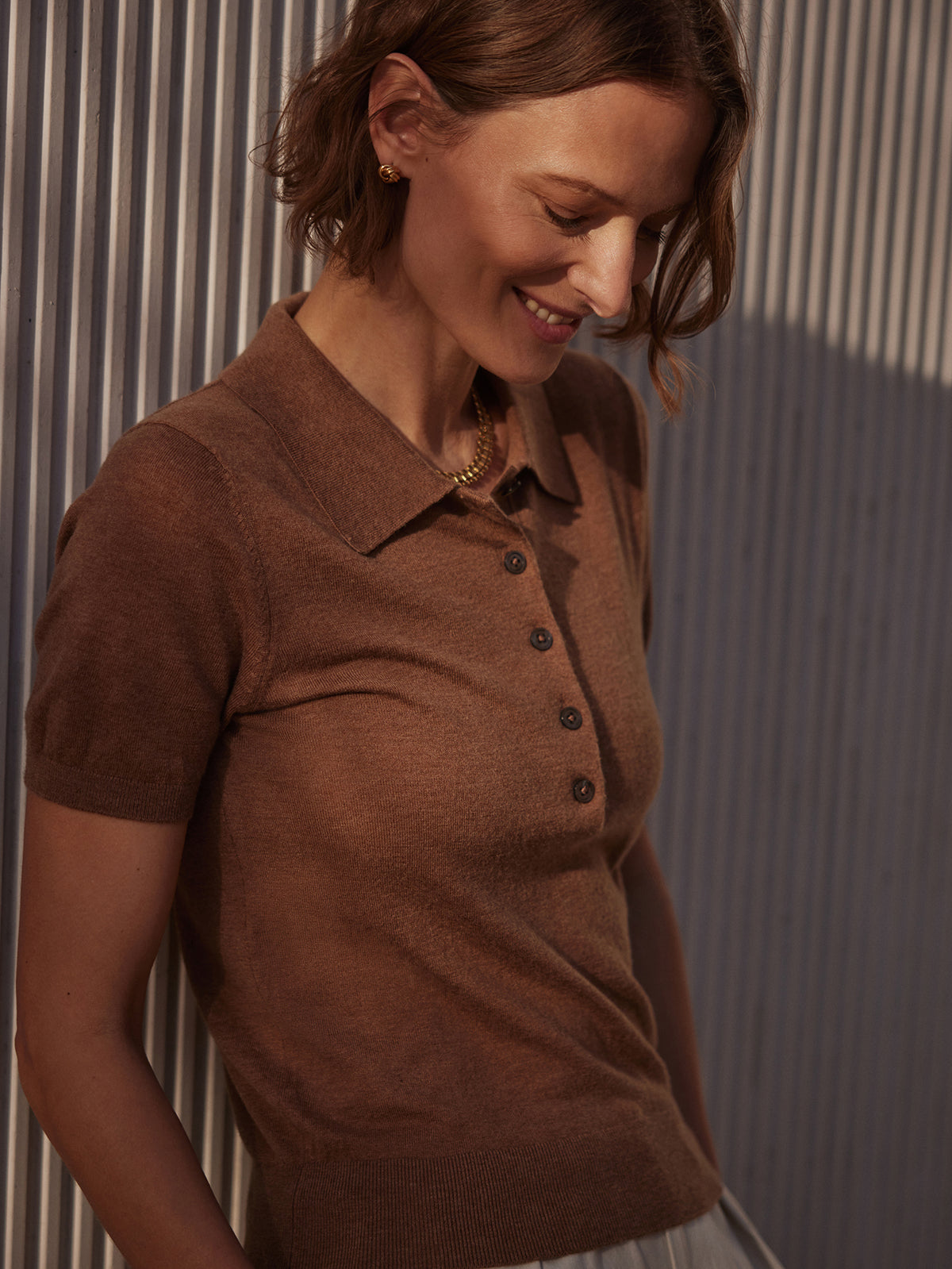 Toni Polo Knit Tee