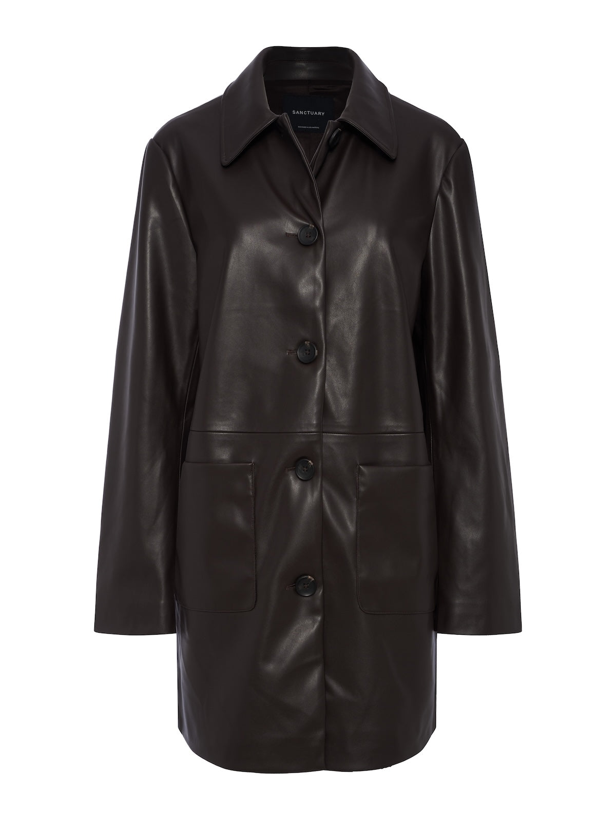 Avid Vegan Leather City Coat