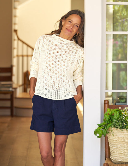 Monterey Pointelle Sweater