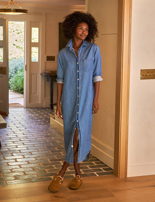Maxi Shirtdress - Denim