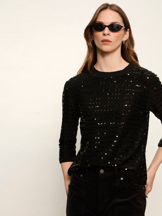 3/4 Sequin Mode Tee