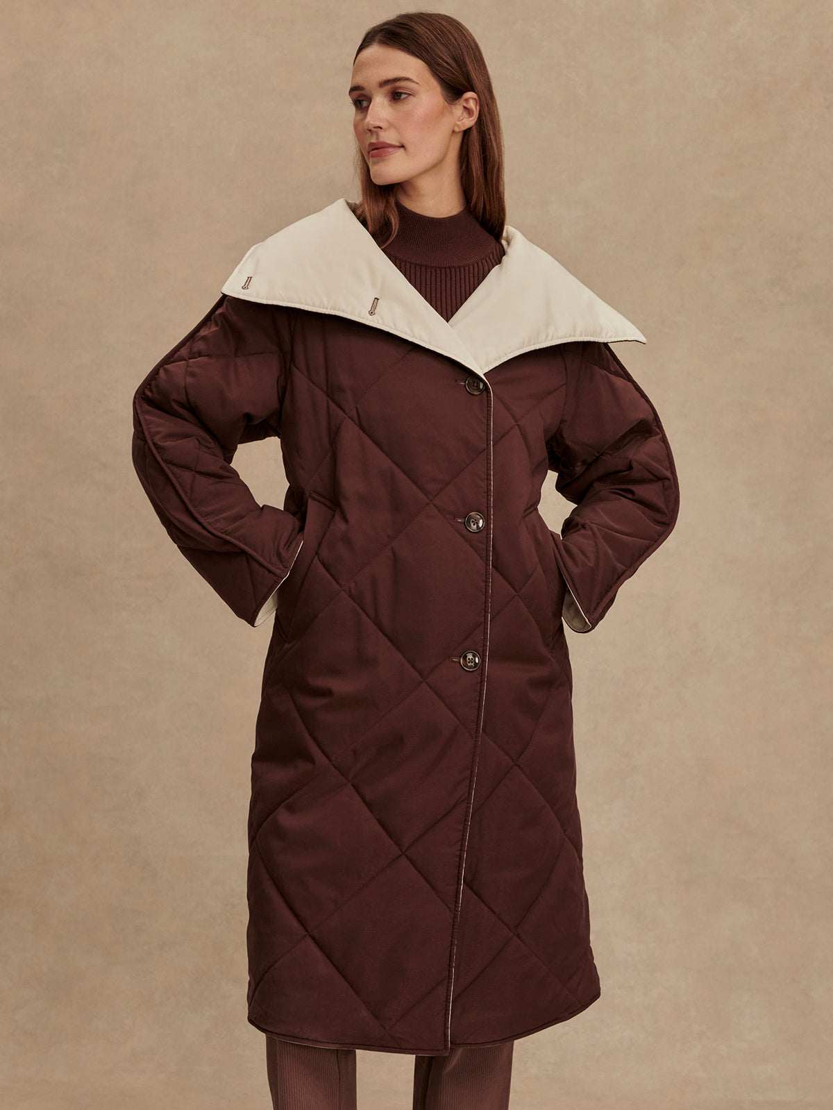 Annalise Reversible Wrap Coat