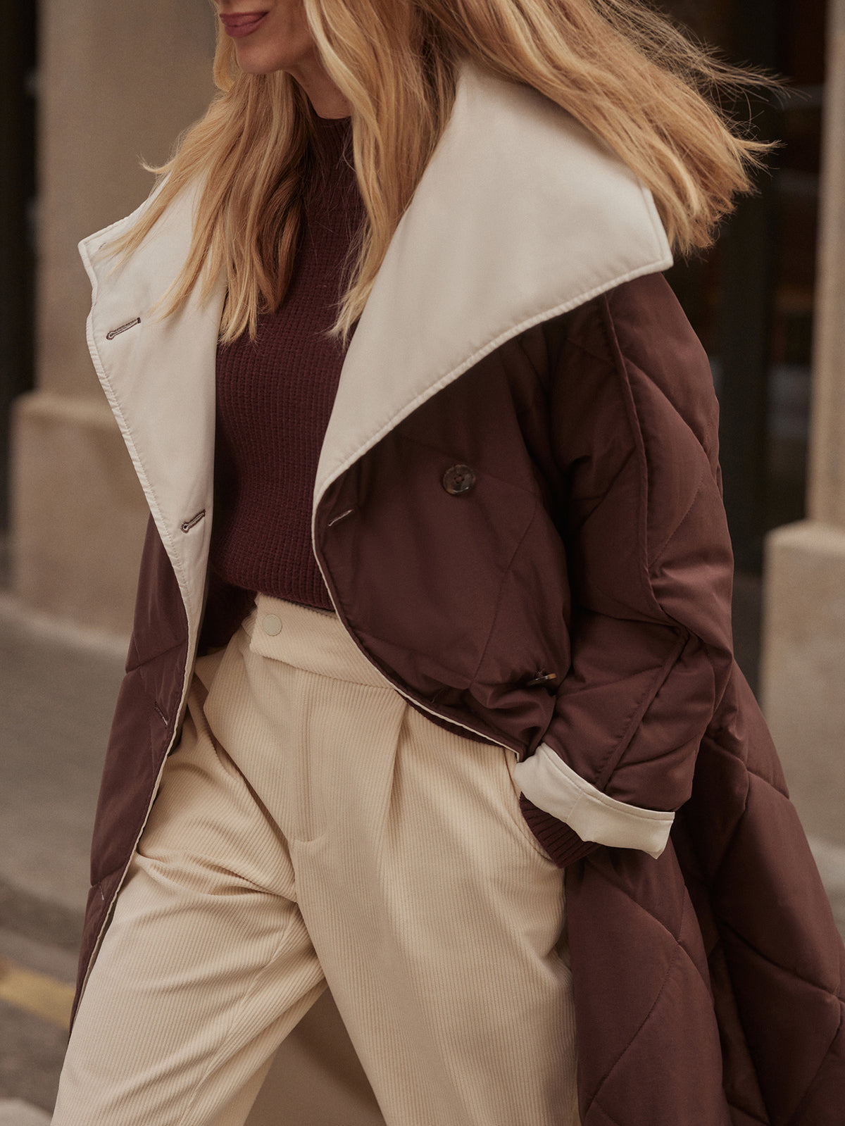 Annalise Reversible Wrap Coat