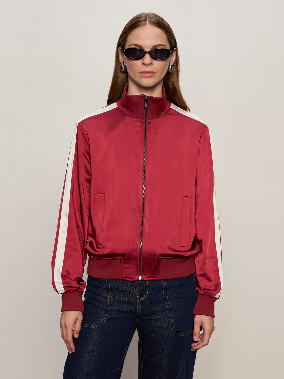 Satin Track Jacket