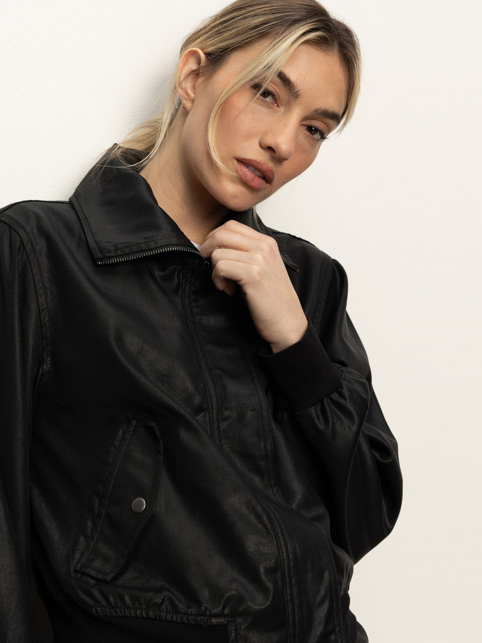 Coated Twill Bomber