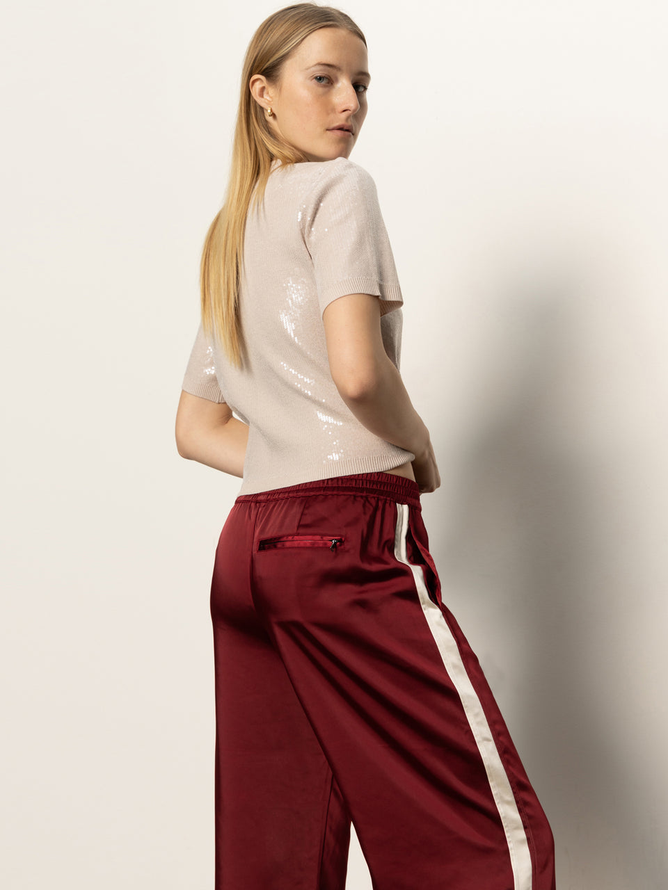 Satin Track Pant