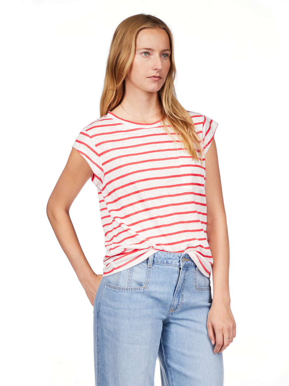 Relaxed Cap Sleeve Tee