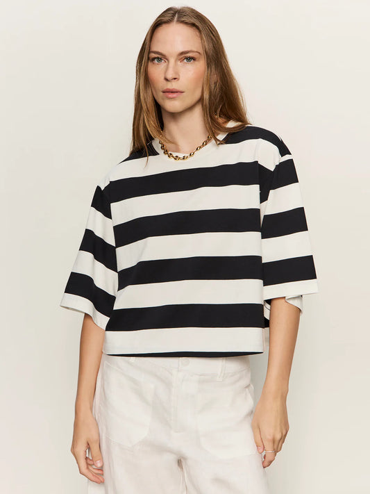 Belle Tee-Chalk and Black