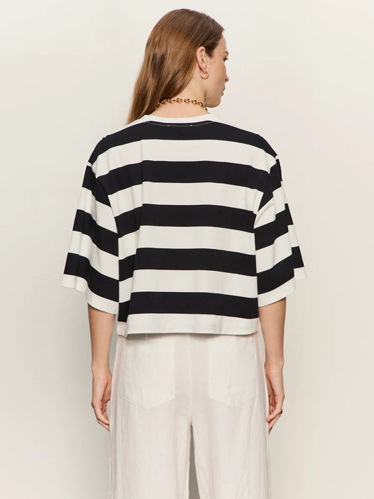 Belle Tee-Chalk and Black