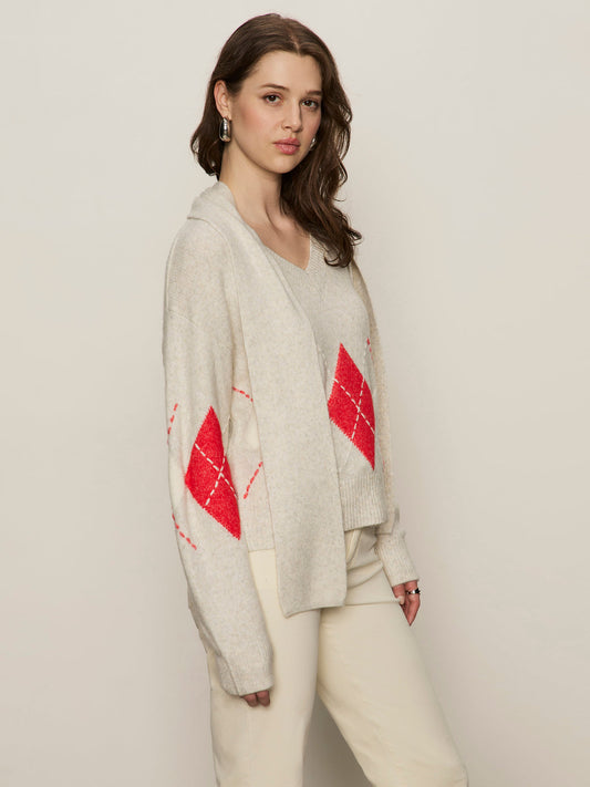 Argyle Scarf Sweater