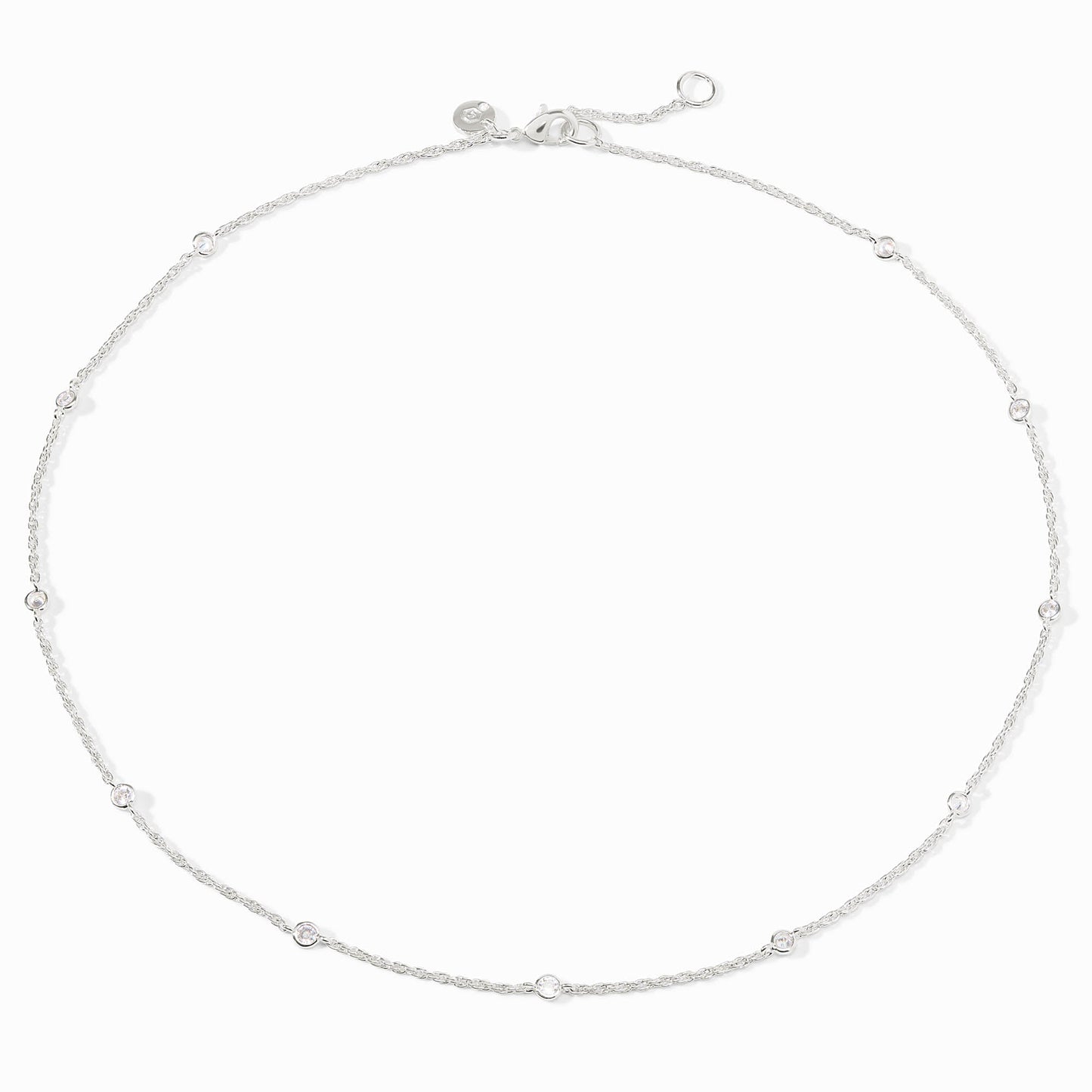 Silver Celeste Station Necklace