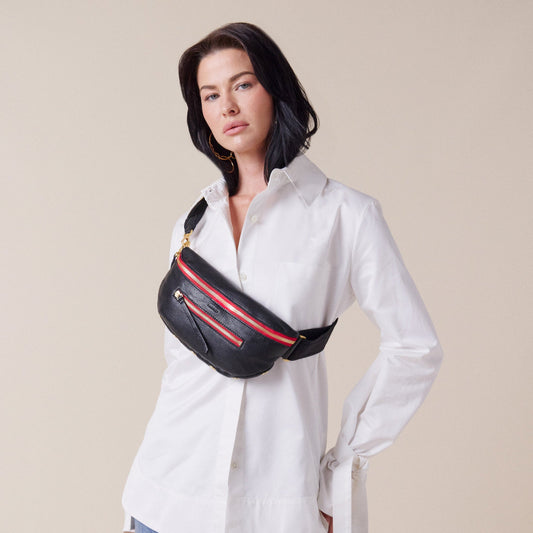 Charles Crossbody Med-Black BG-R Zip