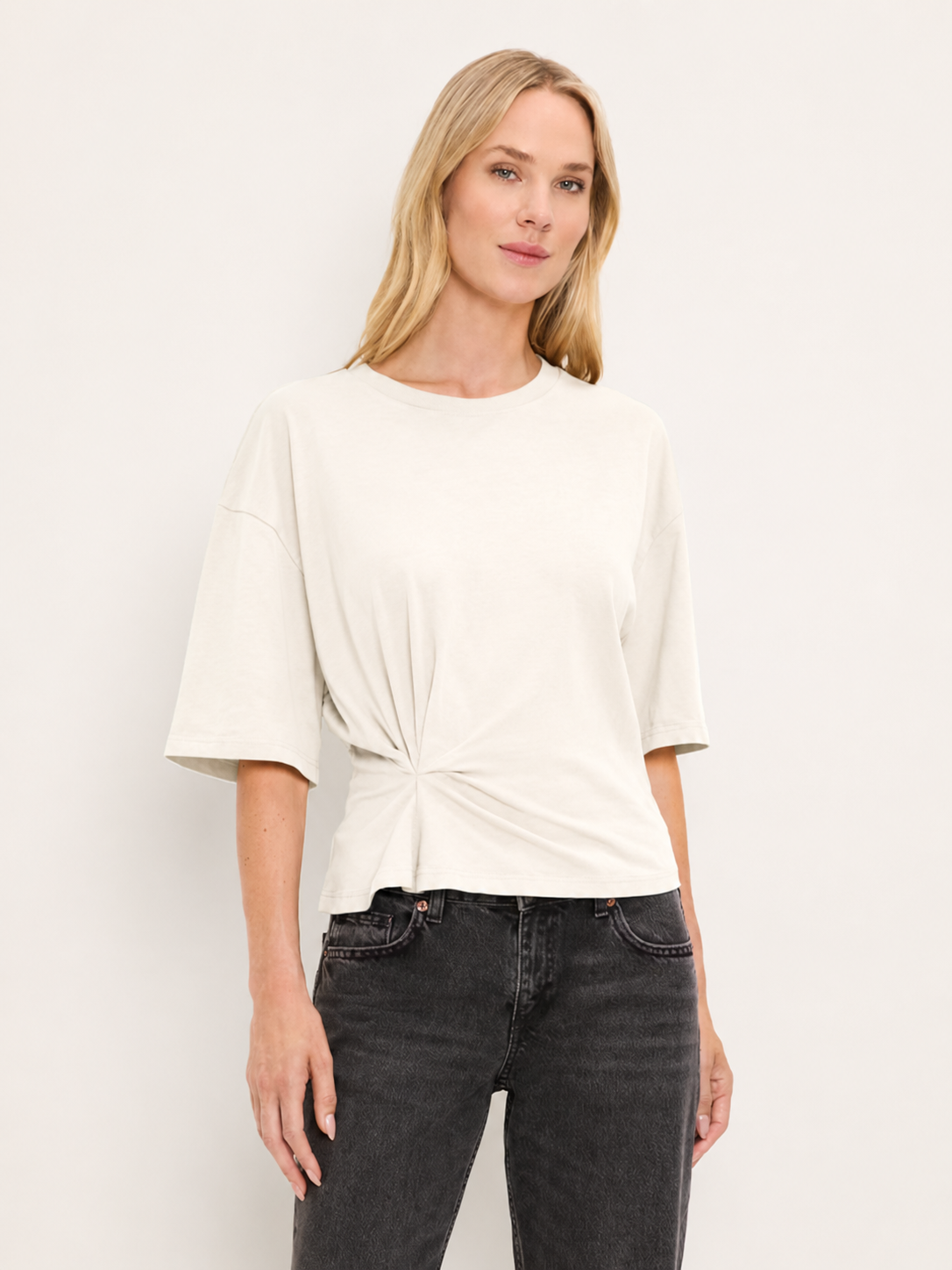 Zinnia Side Pleated Tee