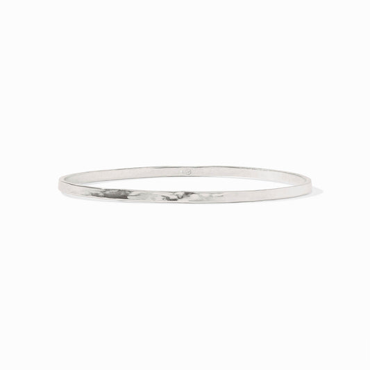 Silver Crescent Bangle