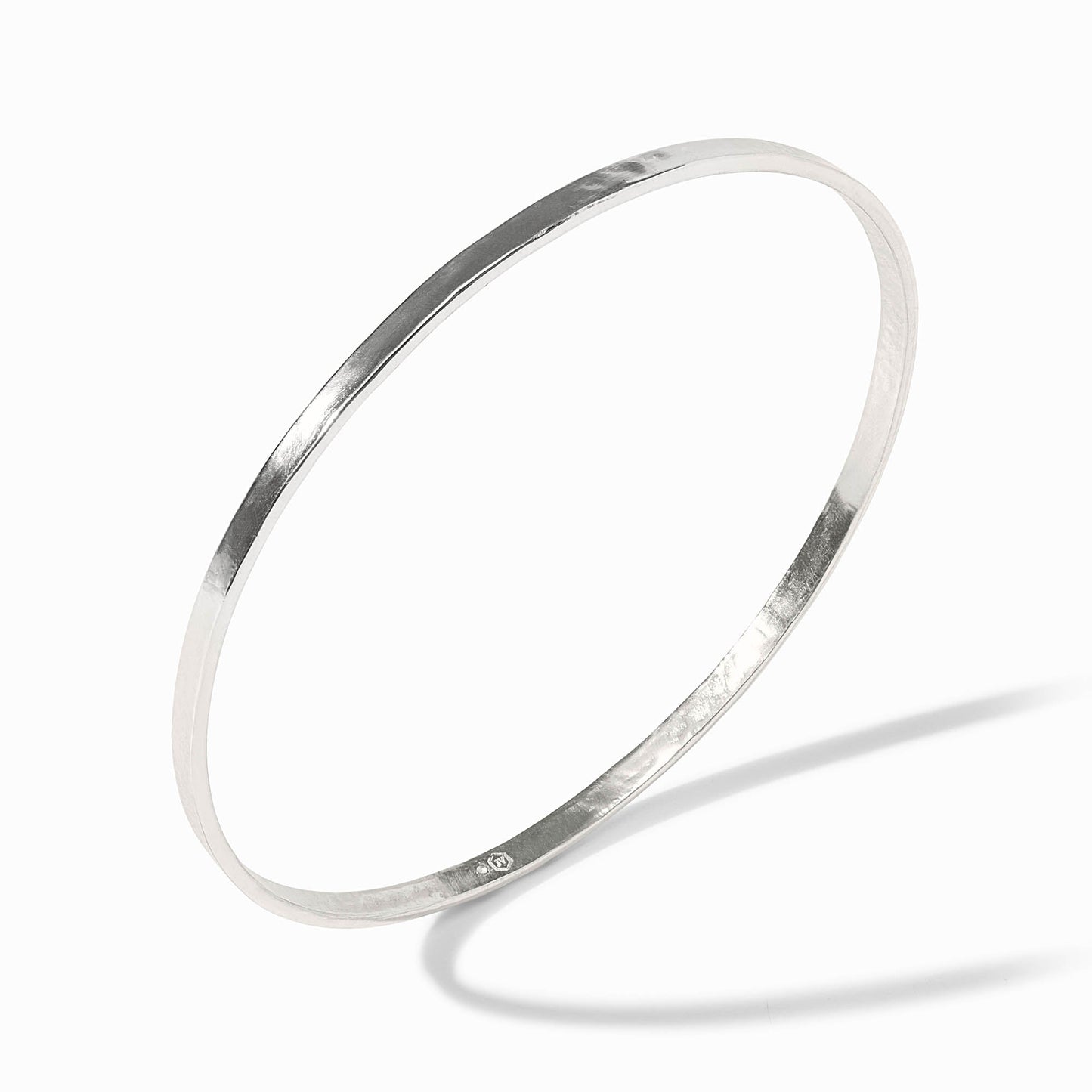 Silver Crescent Bangle