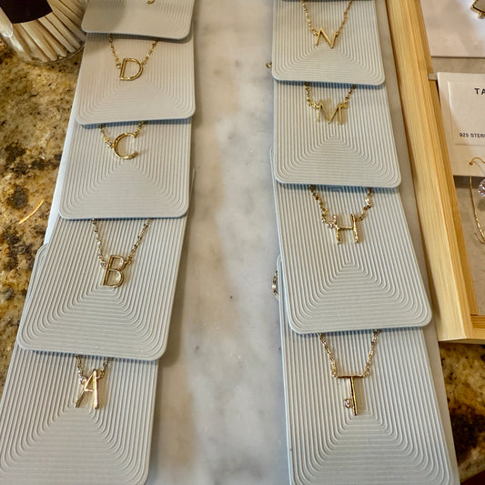 Med. Size Initial with CZ