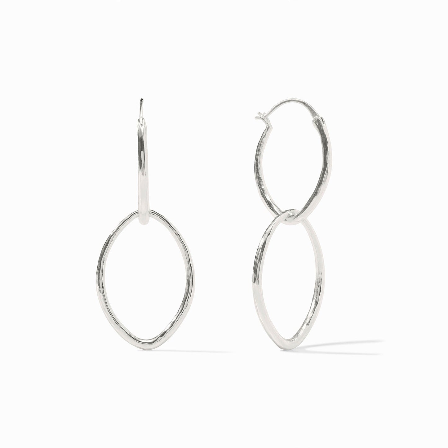 Silver-Fleur-di-Lis 2 in 1 earring