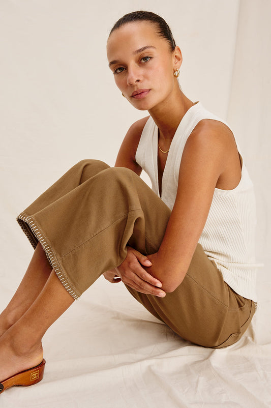 Getty Crop Safari Embrodered