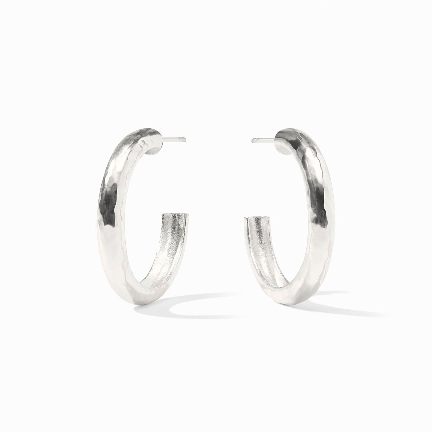 Silver-Havana Hoop Medium