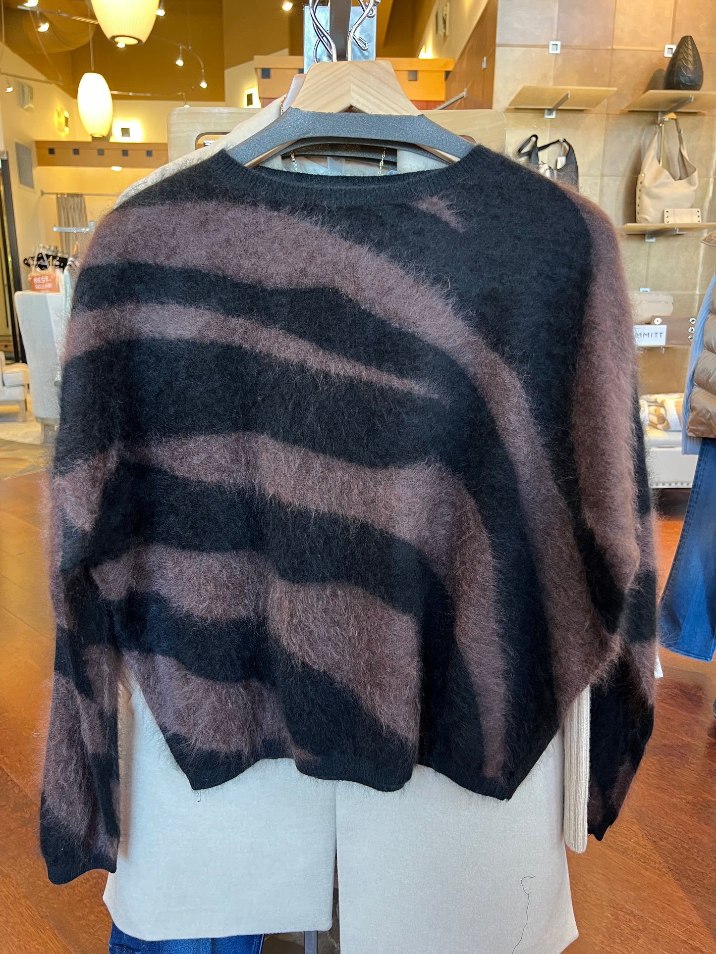 Brushed Zebra Crew