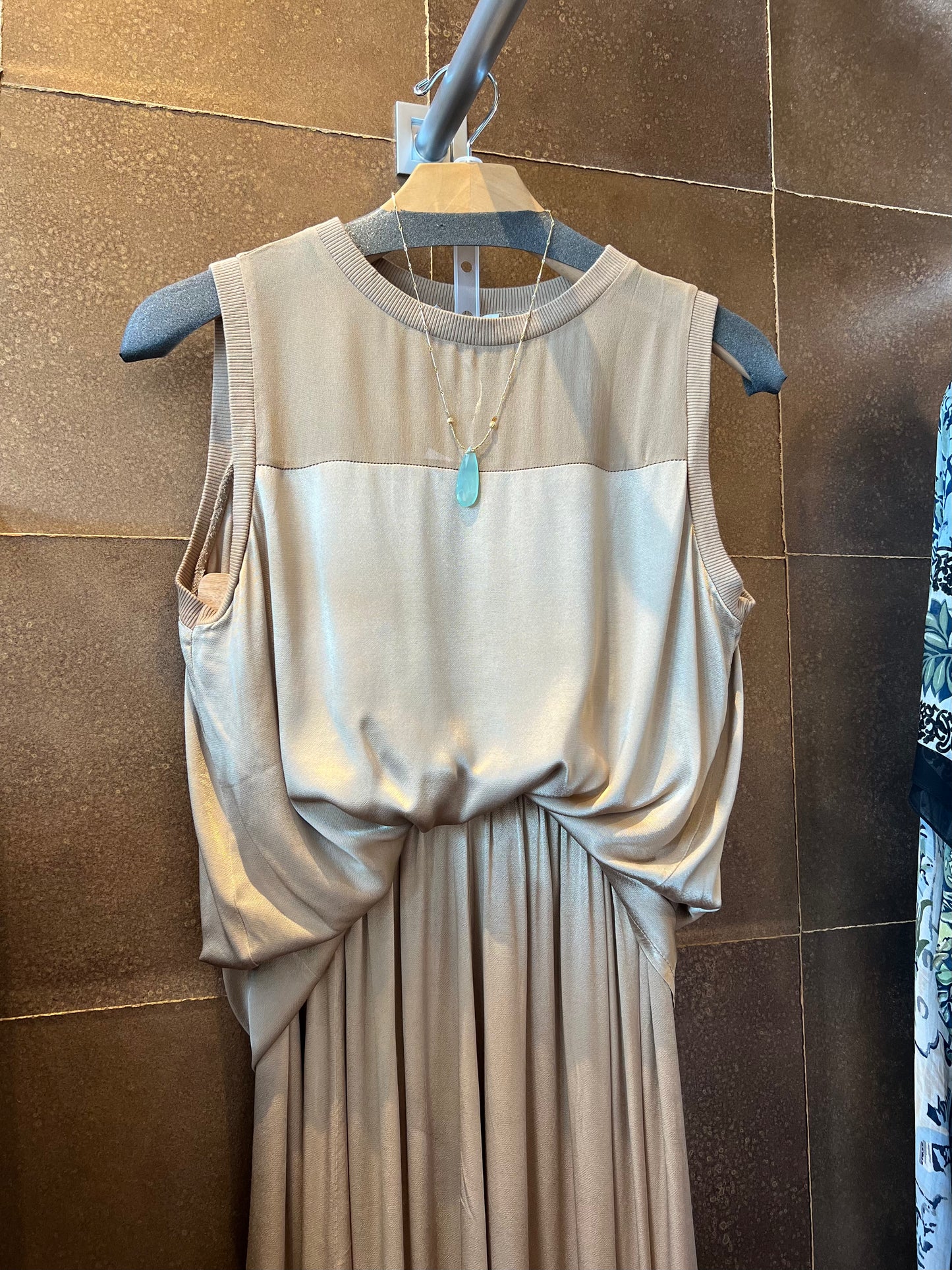 Sleeveless Silk/Chiffon Top
