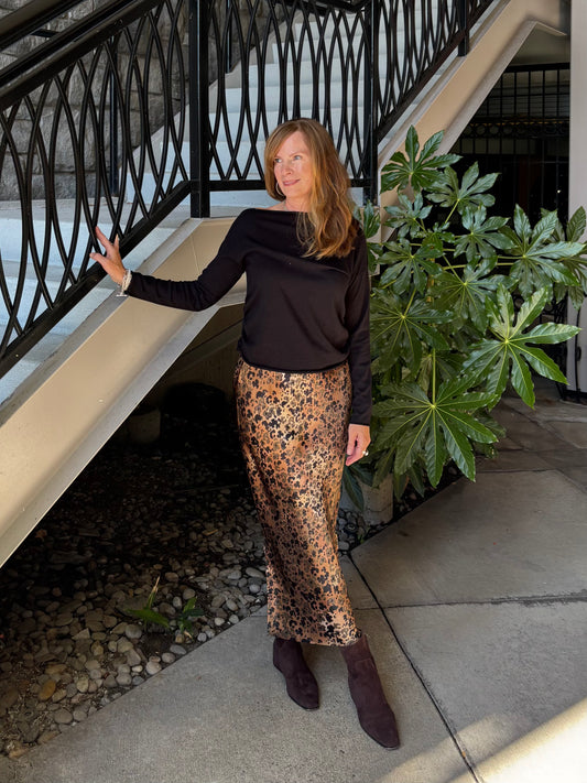 Go Long for it Skirt-Printed