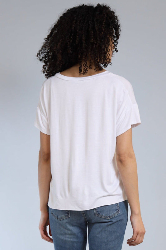 Short Sleeve V-Neck Hybrid Tee