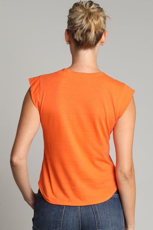 Slub V-Neck Tee
