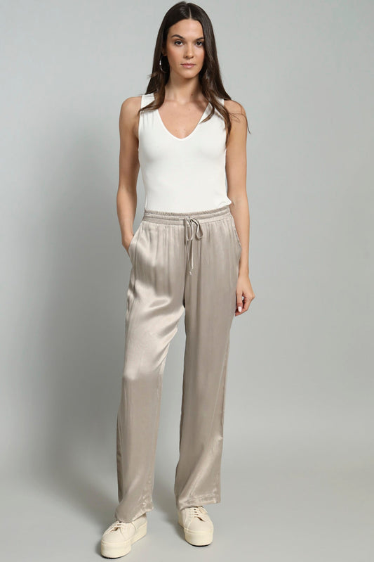 Textured Satin Pant