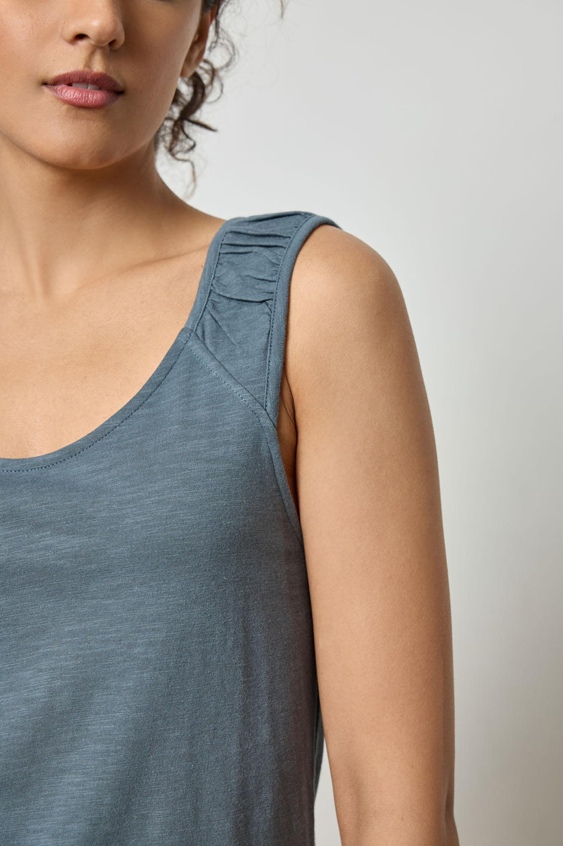 Shirred Strap Tank