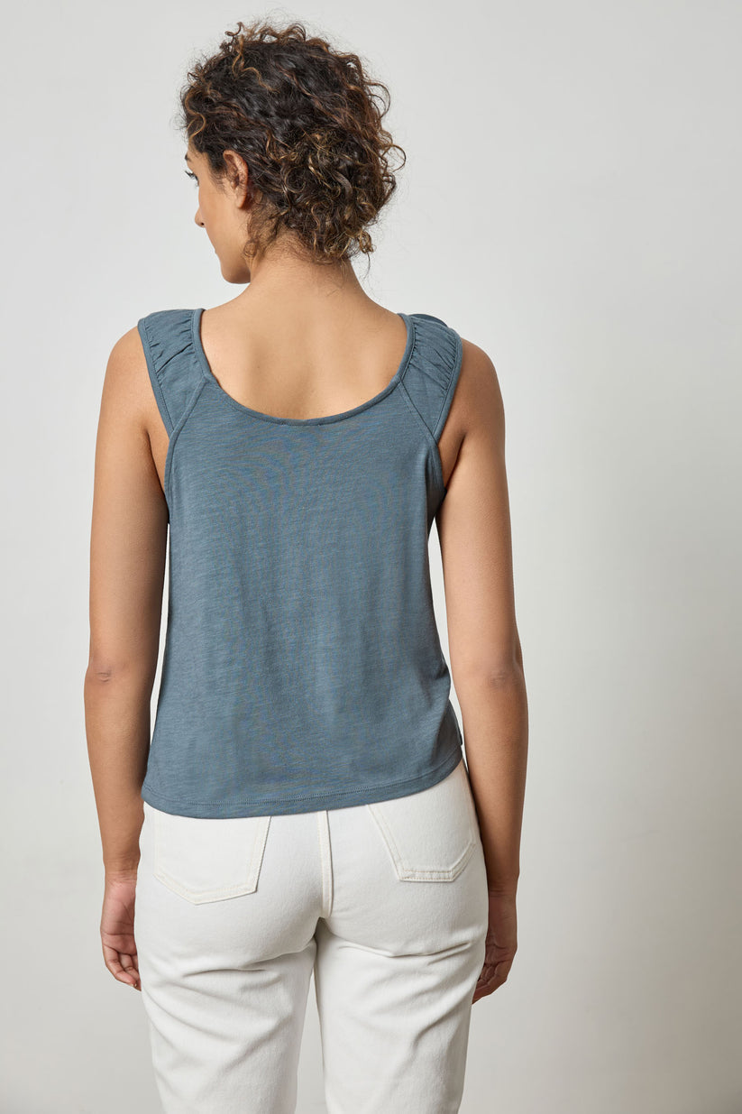 Shirred Strap Tank