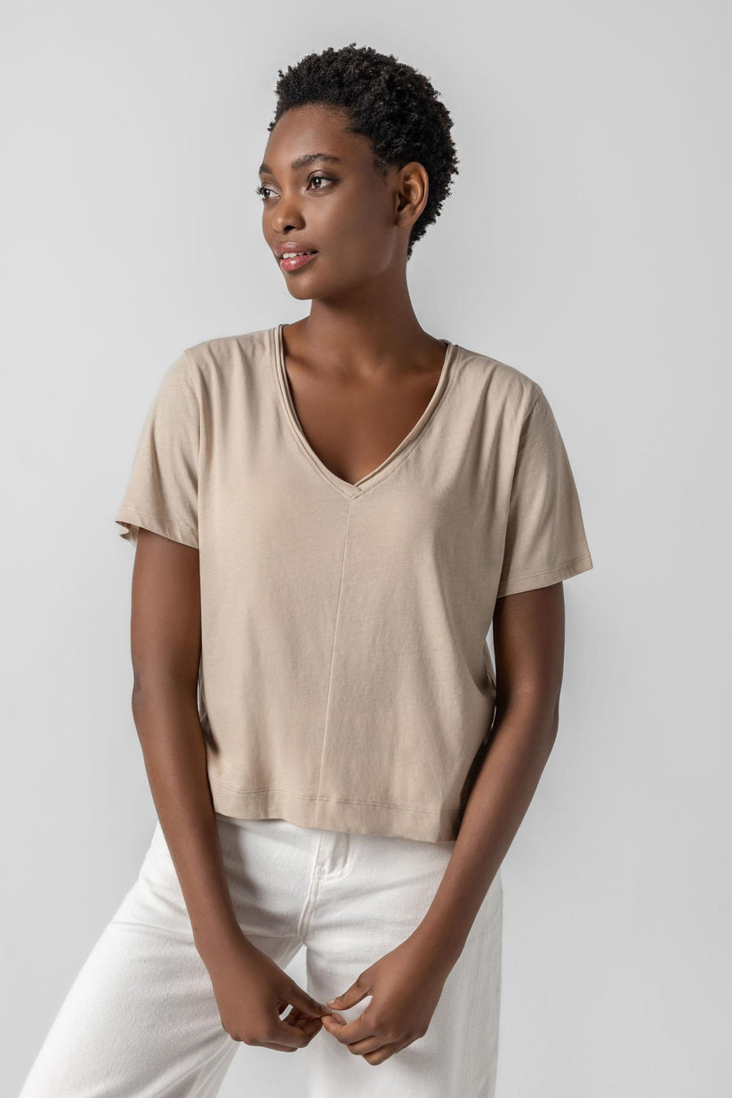 Easy Short Sleeve V-neck