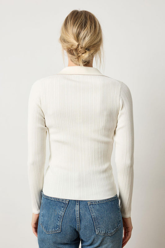 Long Sleeve Henley Sweater