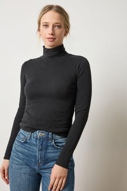 Rib Slub Turtleneck