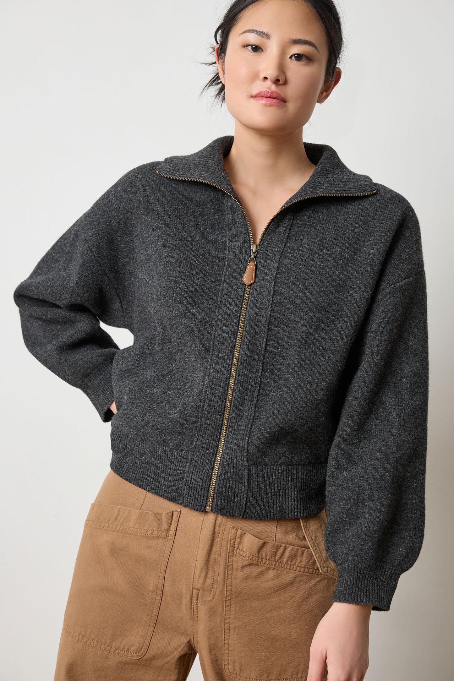 Zip Front Bomber