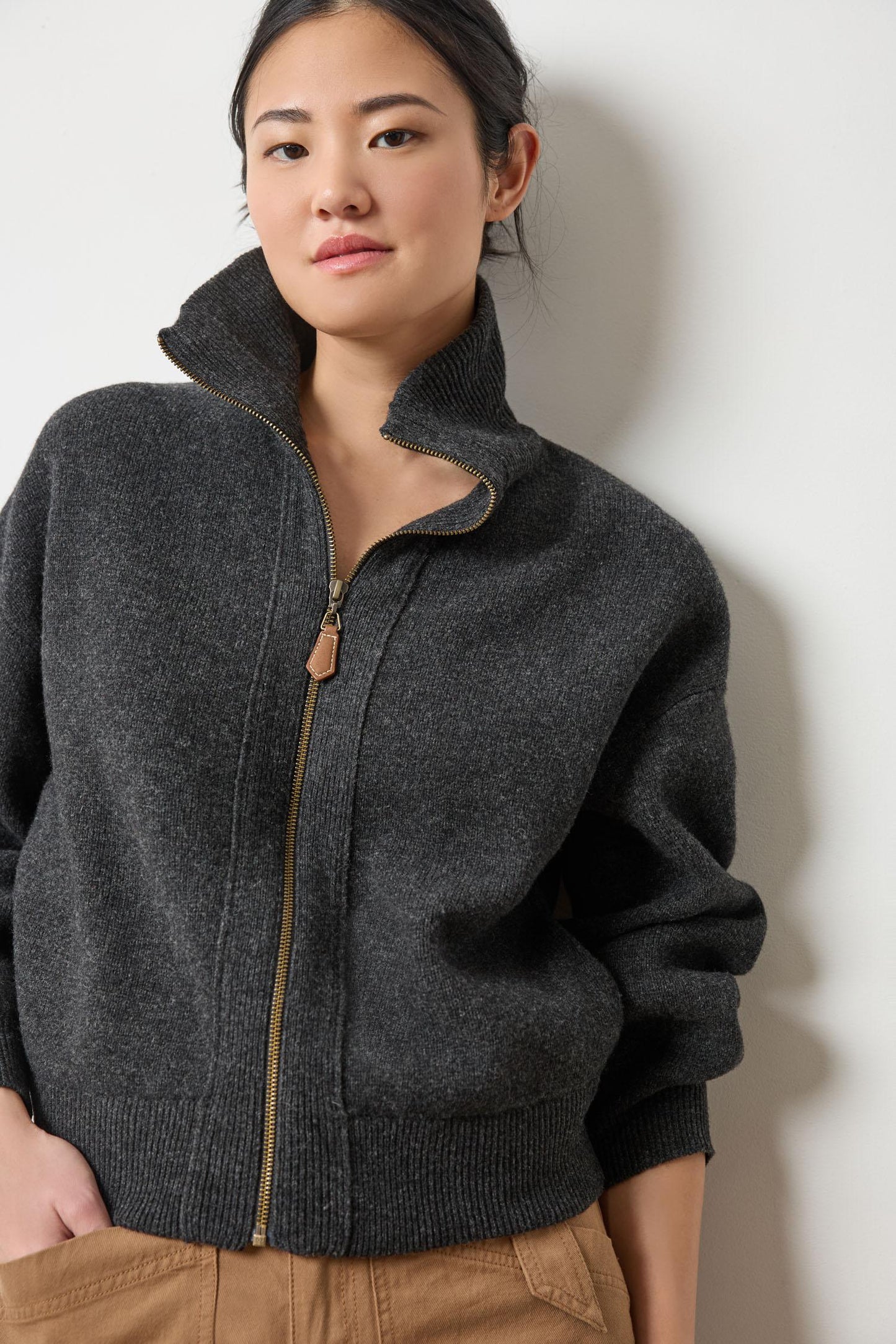 Zip Front Bomber