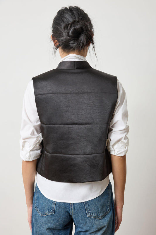 Satin Quilted Vest