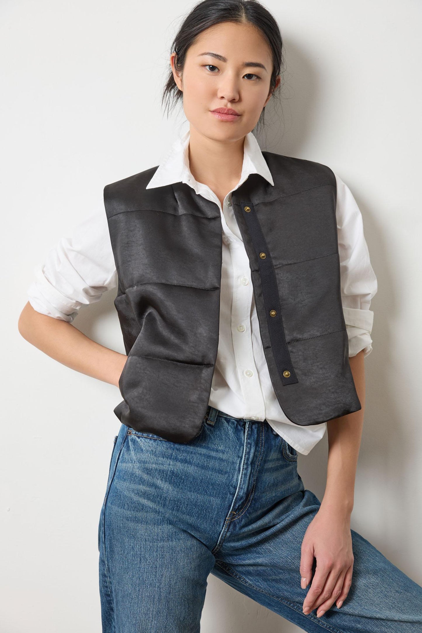 Satin Quilted Vest