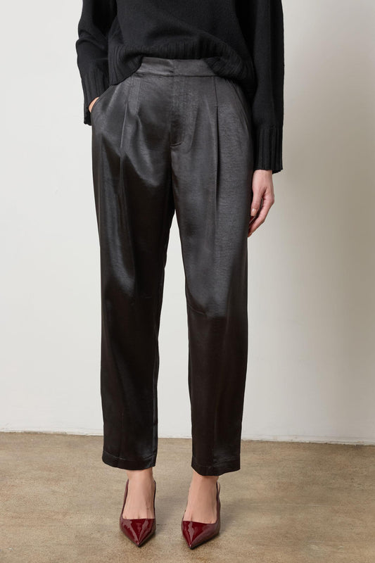 Satin Fly Front Pant
