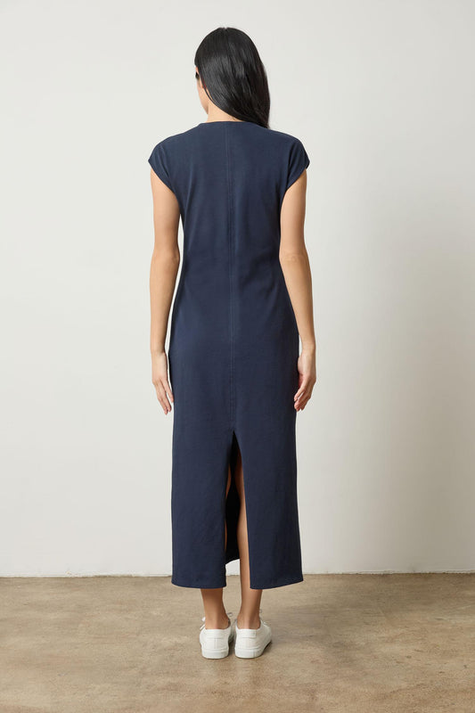 Side Tuck Maxi Dress