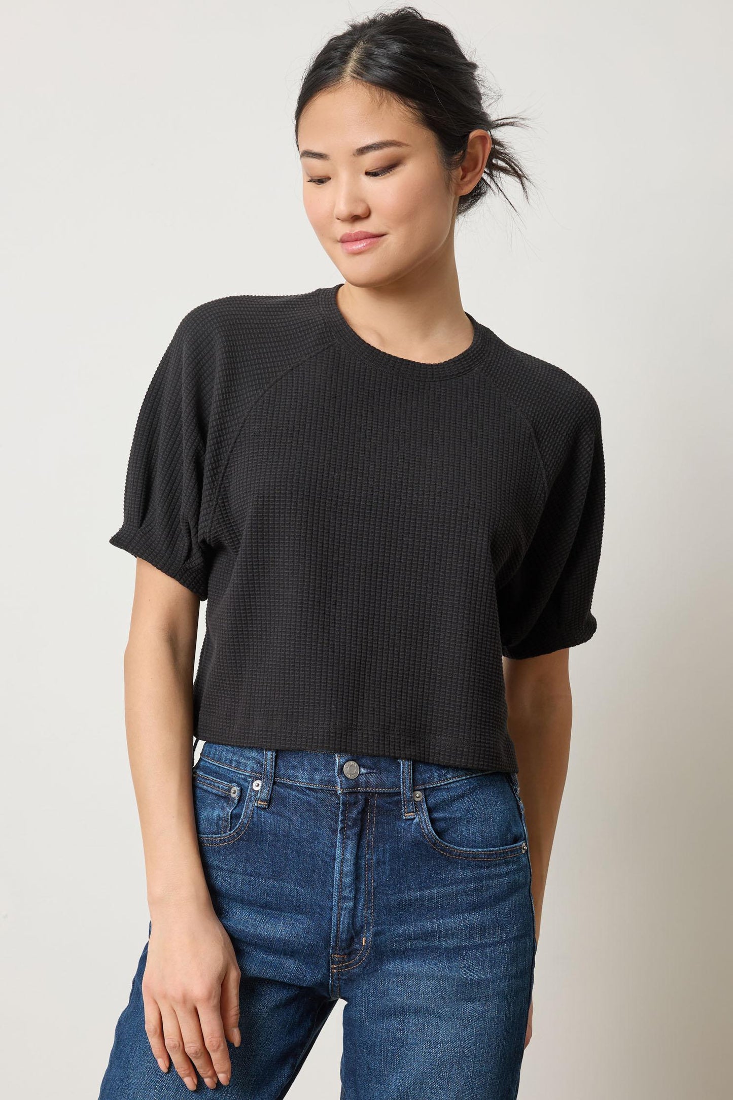 Pleated Sleeve Top