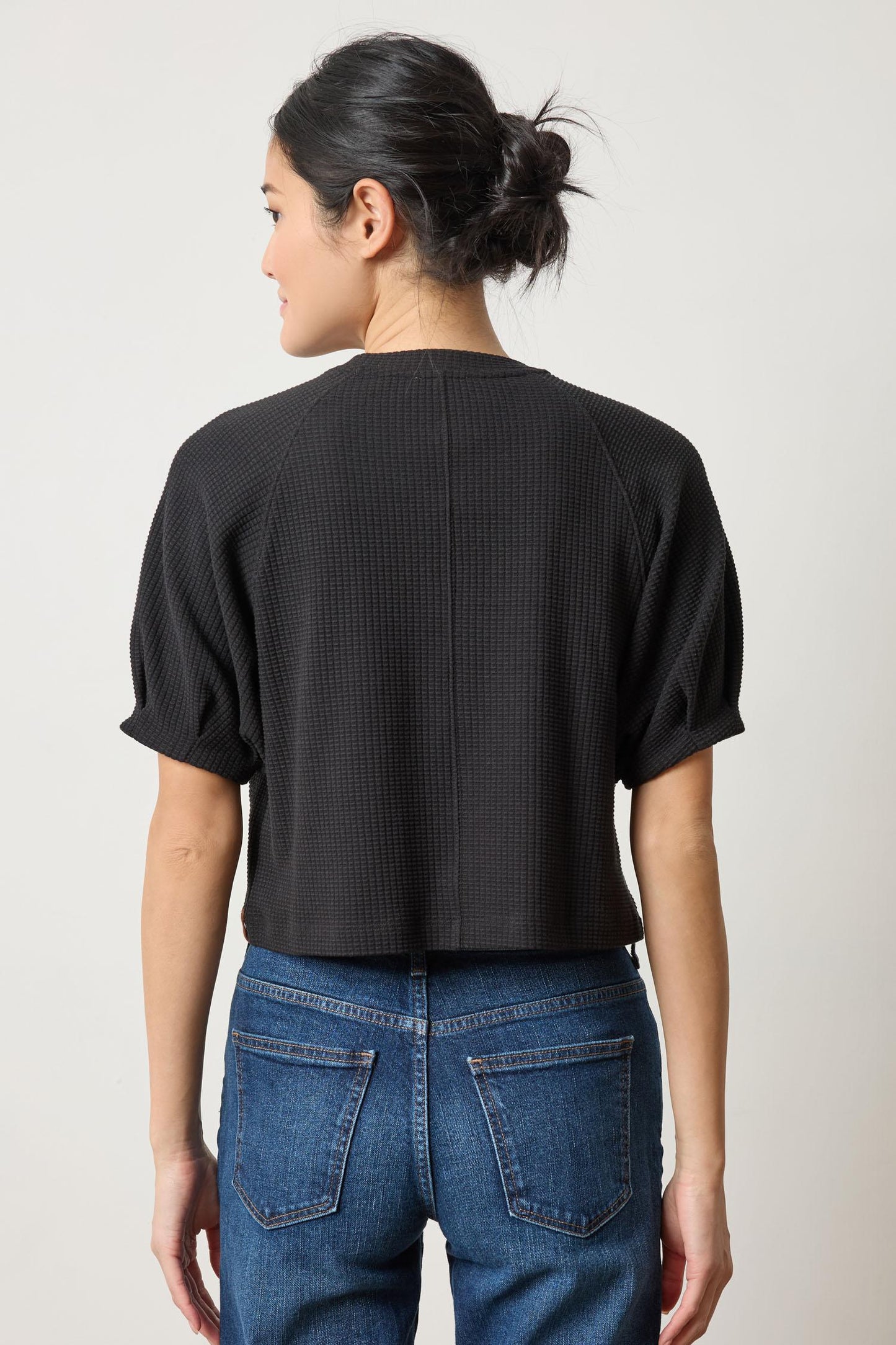 Pleated Sleeve Top