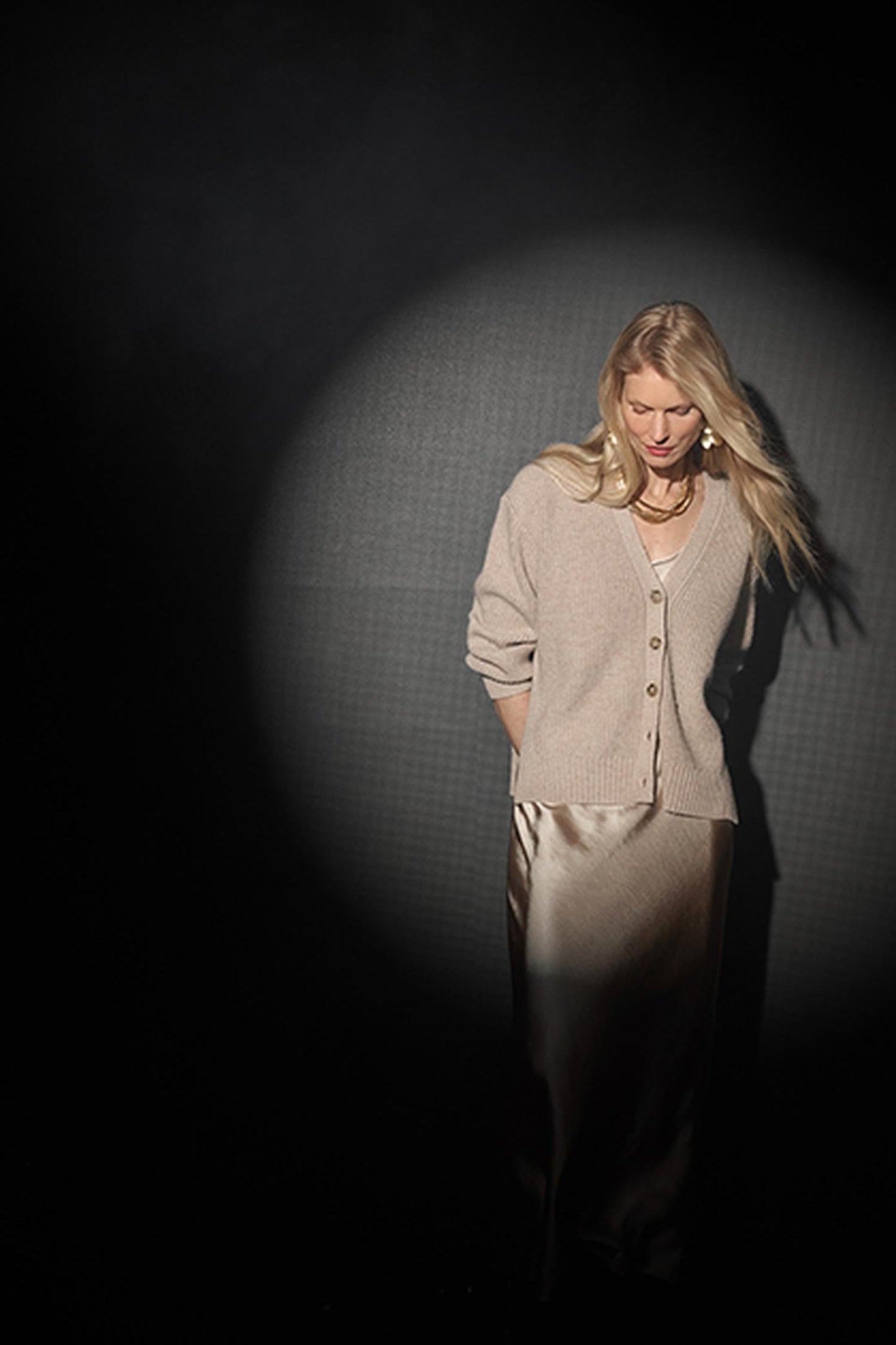 Satin Bias Maxi Dress