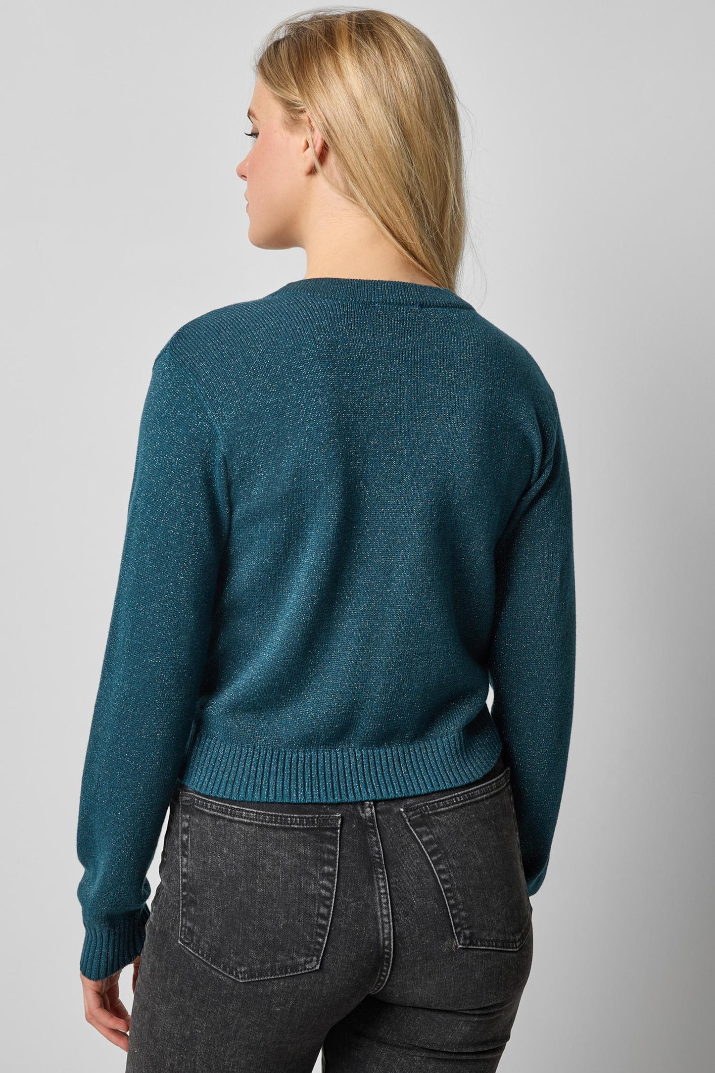 V-Neck Sparkle Cardigan