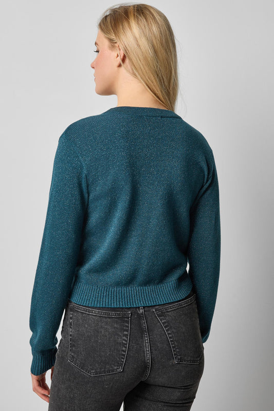 V-Neck Sparkle Cardigan
