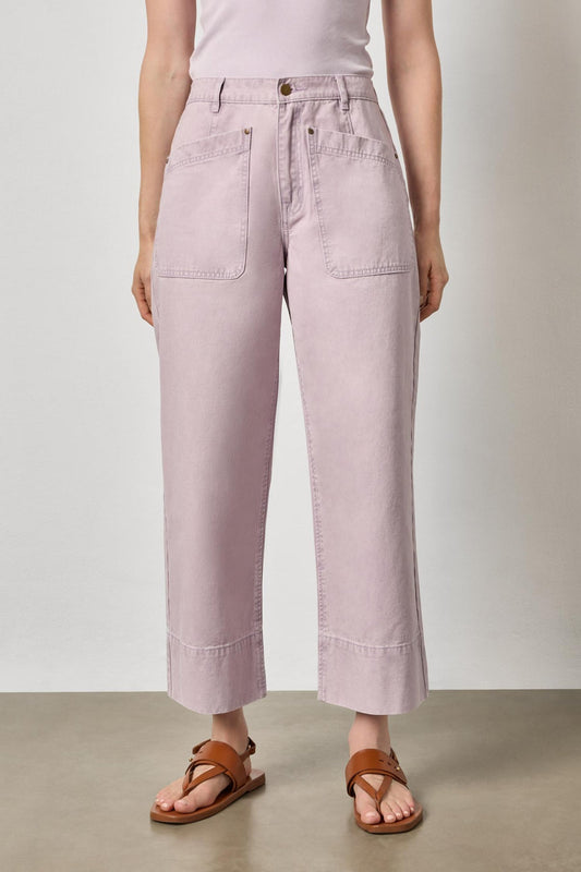 Twill Straight Leg Pant