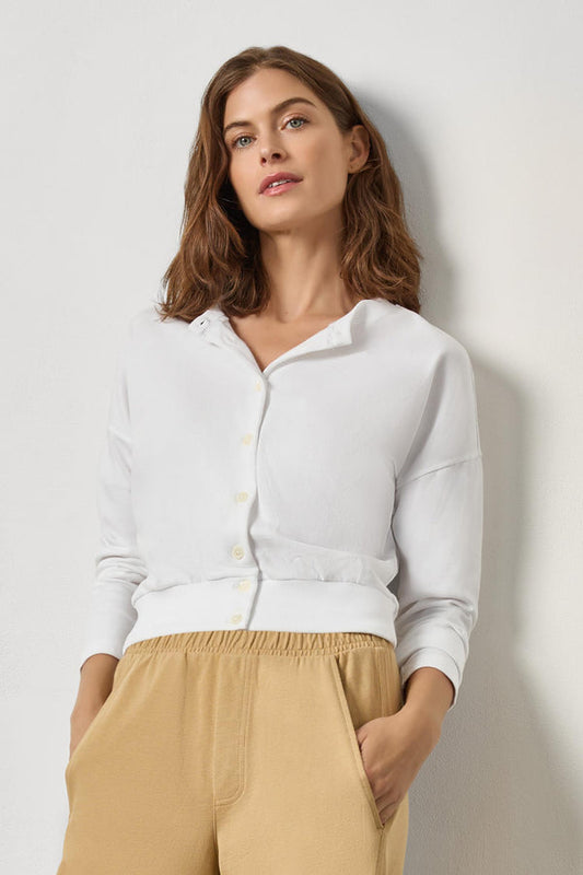 Rib Trim Cardigan