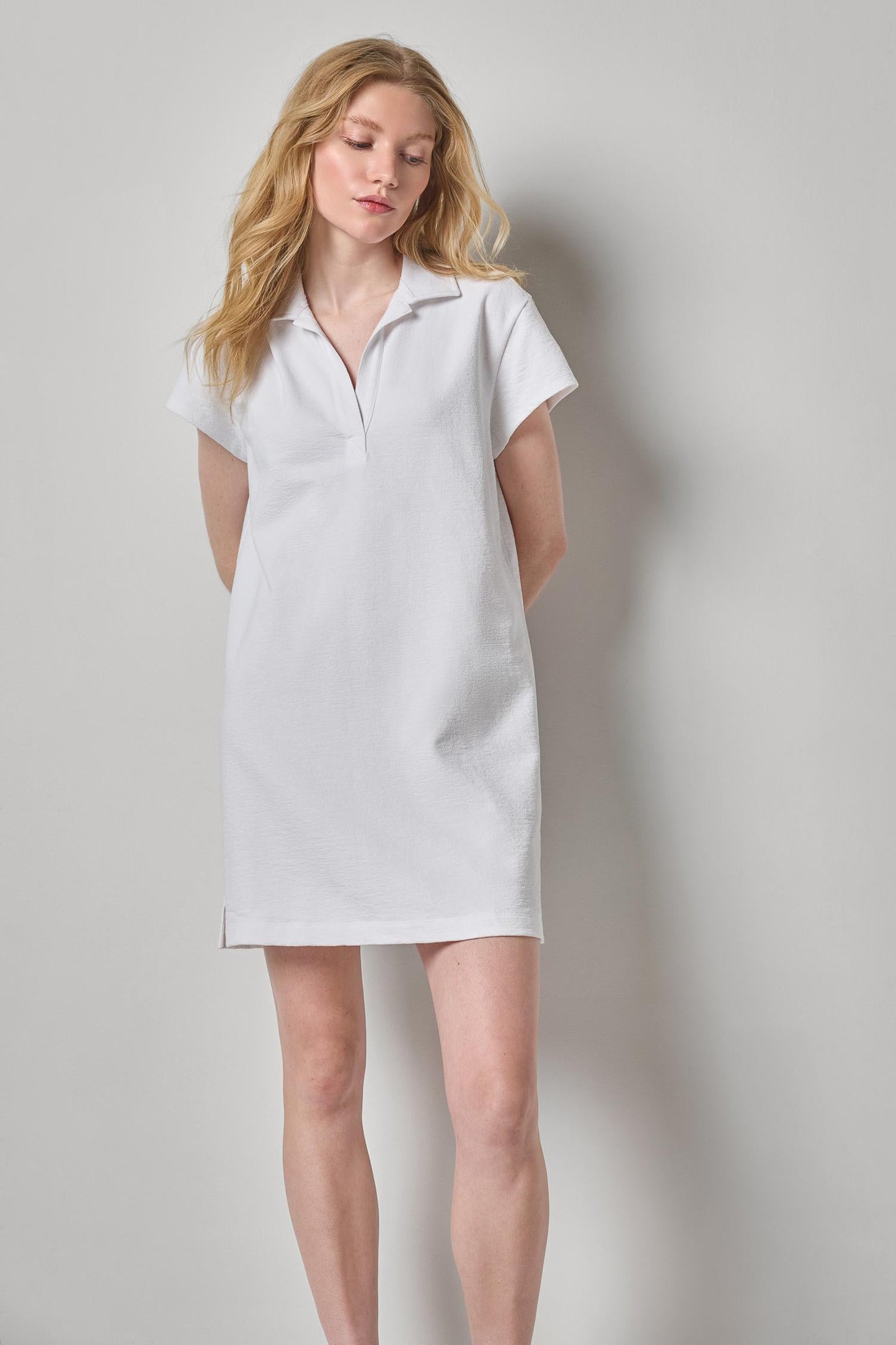 Textured Terry Tunic Dress