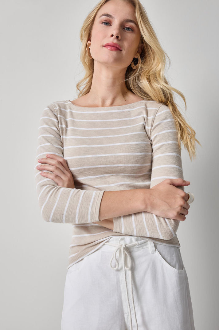 Striped Boatneck